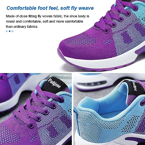 Padgene Womens Sneakers Air Cushion Running Shoes Lightweight Tennis Walking Shoes Mesh Breathable Gym Work Fashion Sneakers Athletic Comfortable Casual - Image 4