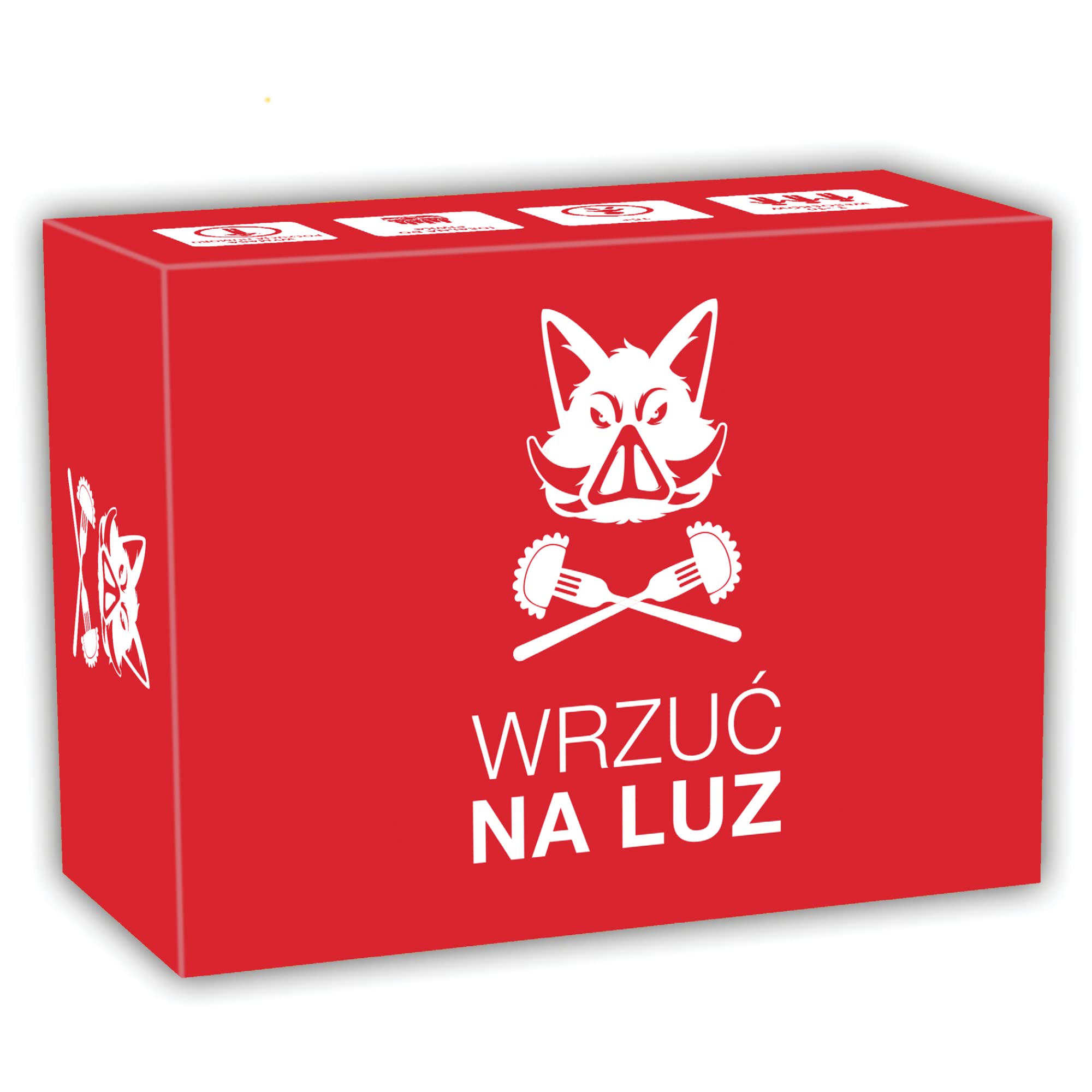 KAMPFHUMMEL WRZUĆ NA LUZ - Polska gra imprezowa dla osób z czarnym poczuciem humoru z 400 kartami dla 3-10 graczy w wieku od 16 LAT.
