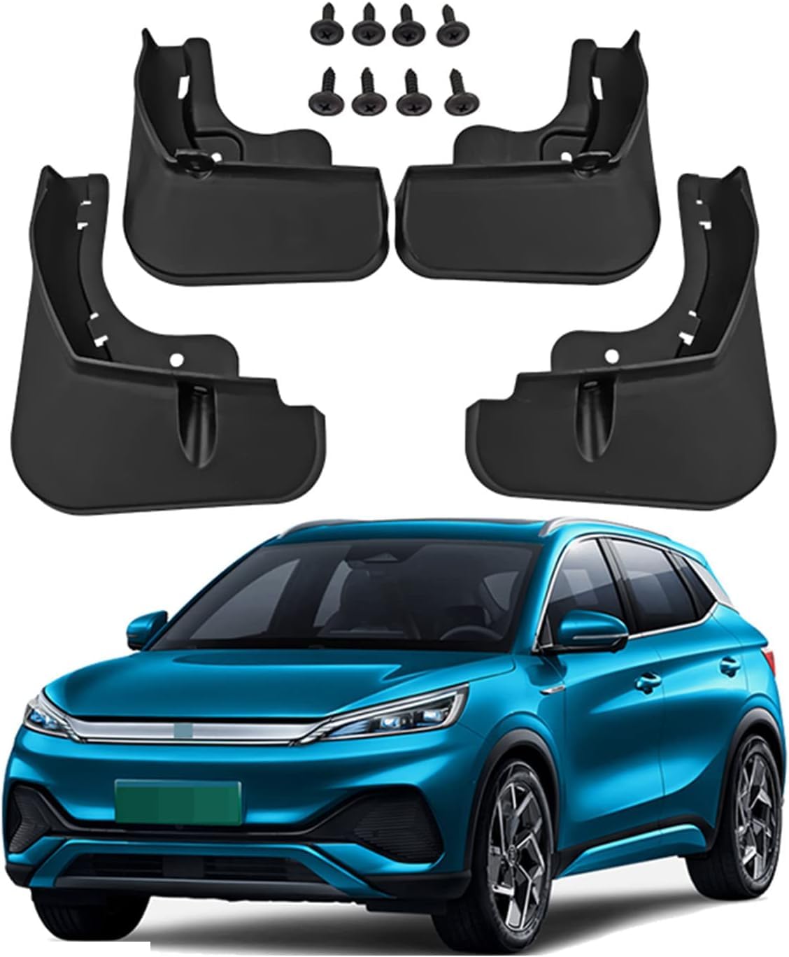 Car Accessory for BYD Atto 3 EV 2022 2023, Front Rear Mudguard Kit Mudflaps Splash Guards Car Accessories,4pcs