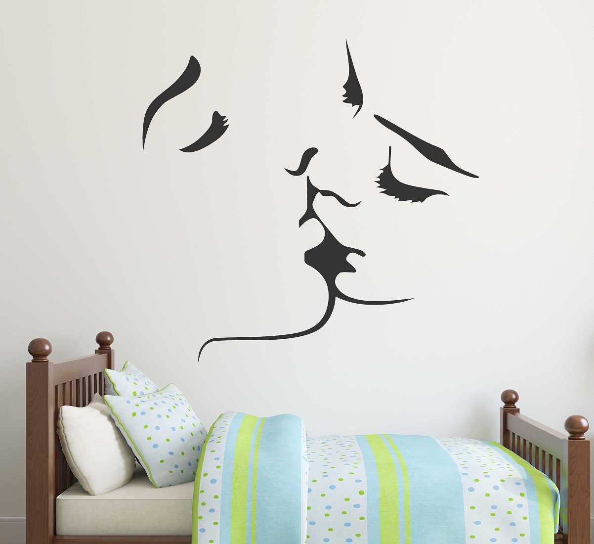 Wallstick 'Romantic Couple' Wall Sticker (Vinyl, 49 cm x 4 cm x 4 cm)-picture-33