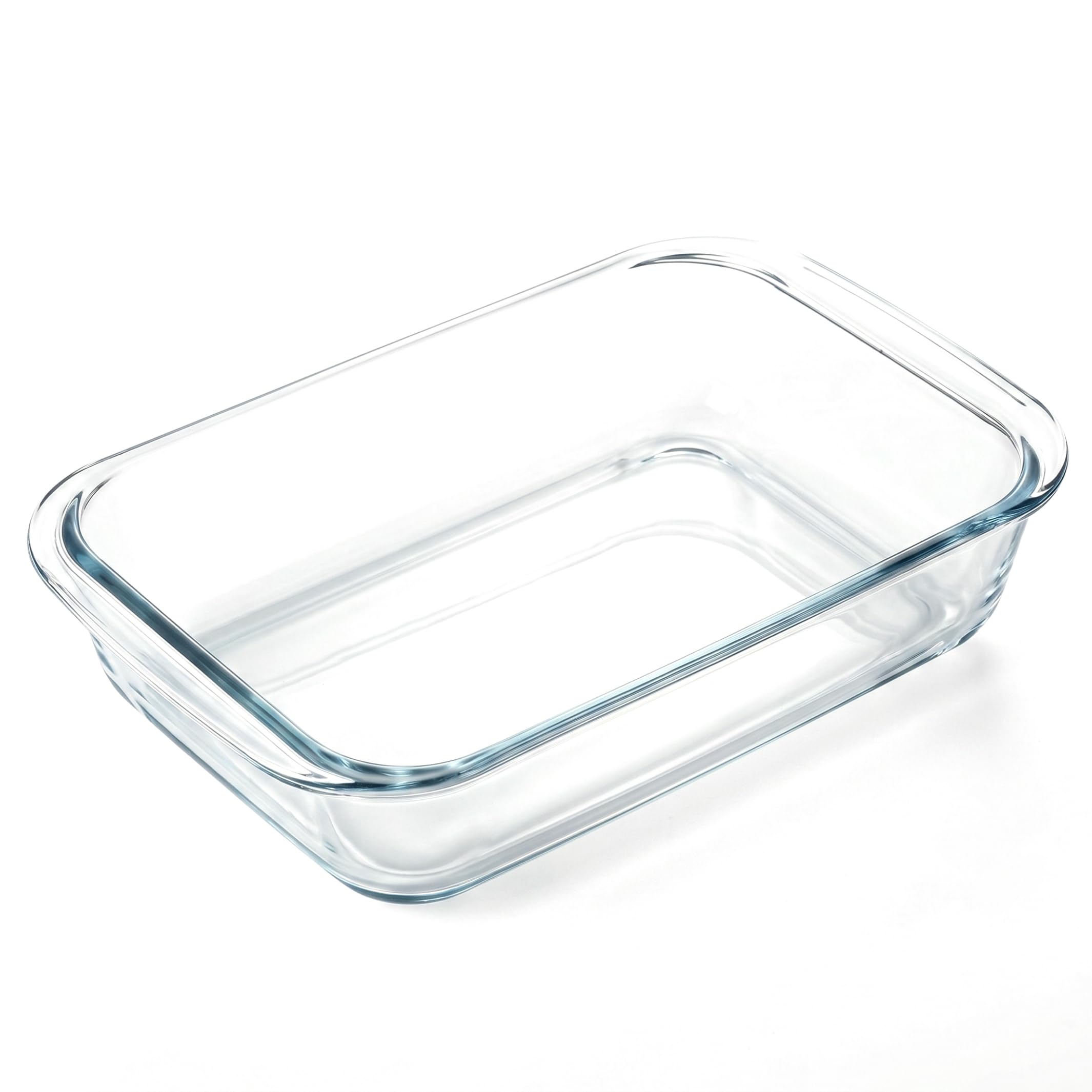 Teglia da forno in vetro, teglia da forno rettangolare in vetro, pirofila per lasagne borosilicato da 3 litri, 5 cm, adatta al e al microonde.