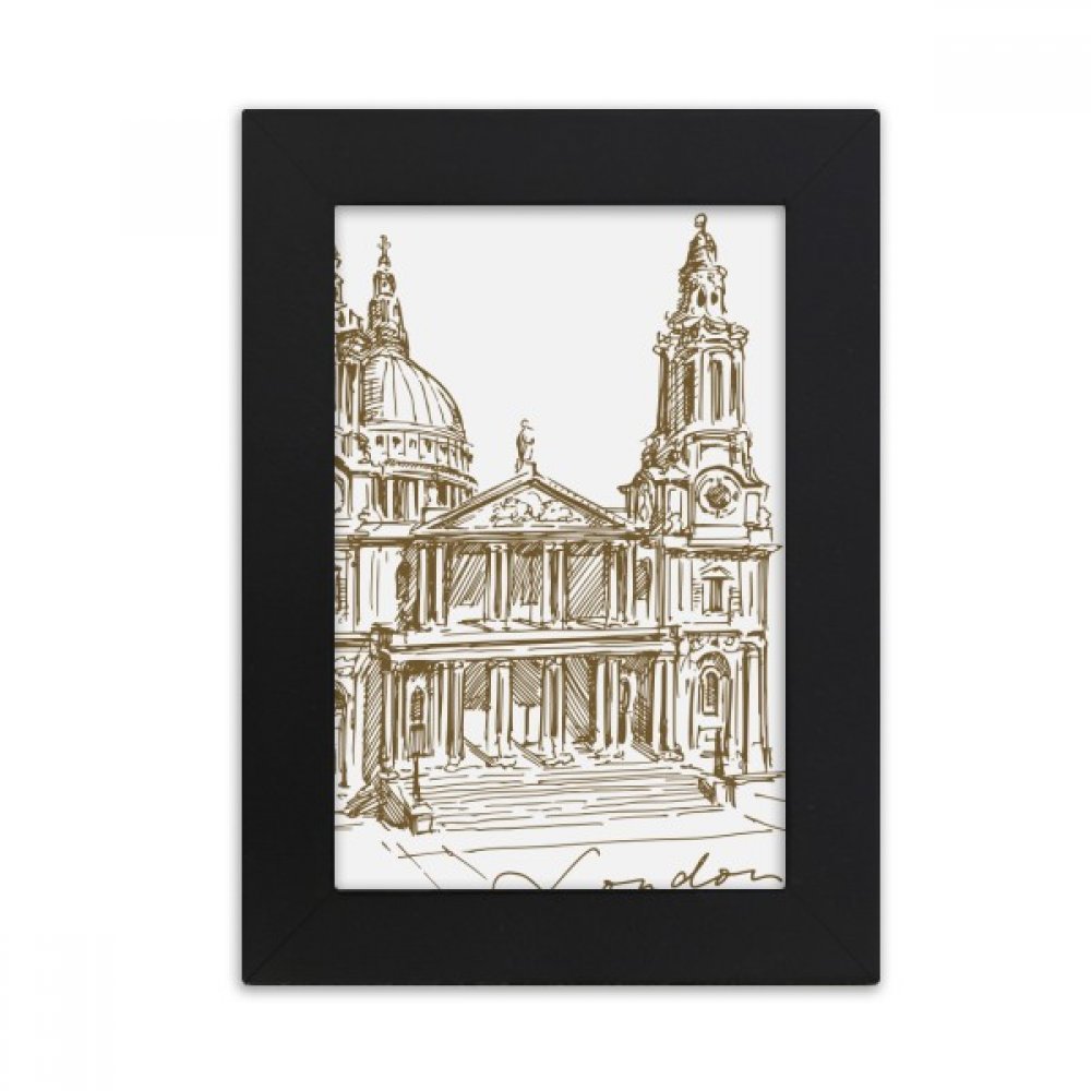 Cadre photo noir 10x15cm pour décorer un bureau vide