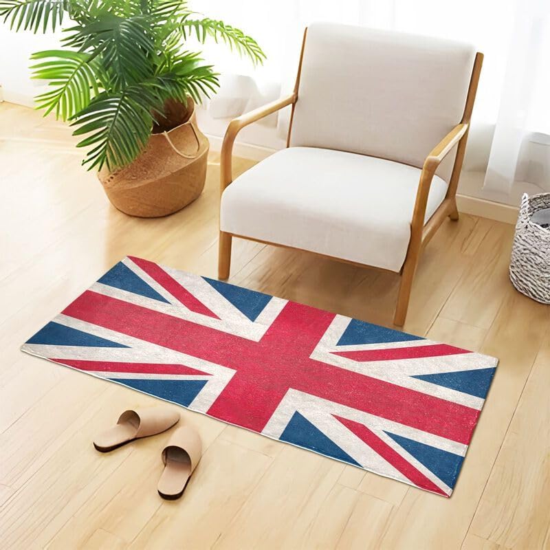 Miniatura 4 de British Flag Non Slip Mat Machine Washable Entrance Rug Floor Mat for Hallway Entryway Living Room Bedroom Dorm Home Decor