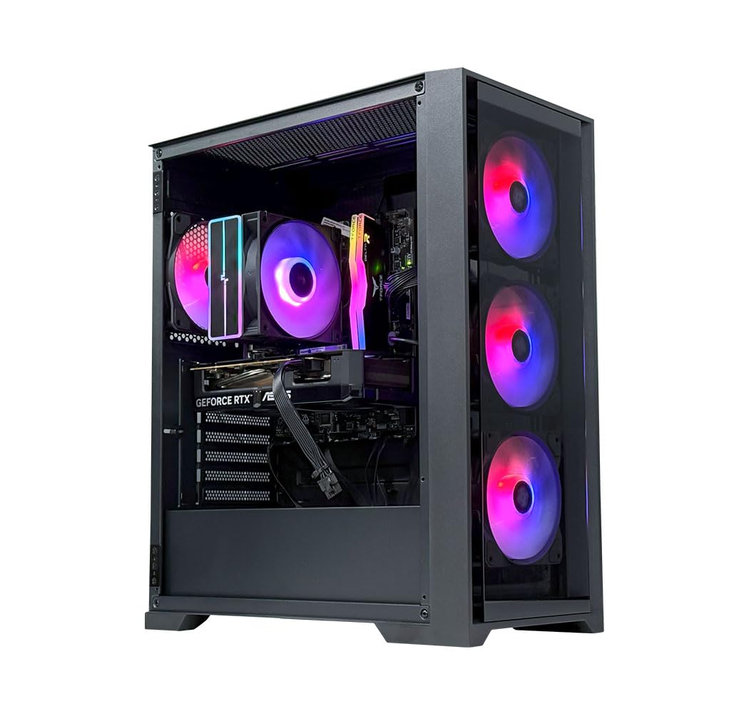 GAME SEKRET Nova Gaming PC - Intel i5-12400F | GeForce RTX 3050 8GB GPU | 16GB DDR4 RAM | 500GB NVMe SSD | Air Cooler | H610 MB | 500W 80+ PSU | WiFi/BT/Win11 Pro | Desktop Computer