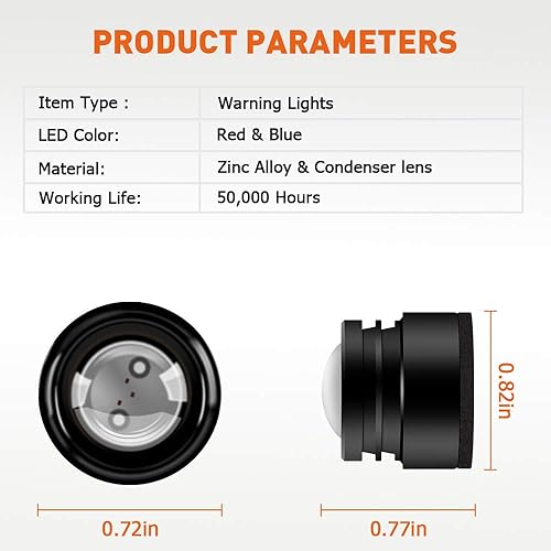 Miniatura 2 de Teguangmei Luces de advertencia estroboscópicas de emergencia 4 en 1 para automóvil, motocicleta, ojo de águila, accesorios DRL, control remoto