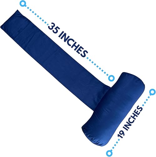 Miniatura 5 de Almohada reclinable para apoyo lumbar, cuello y cervical, dormir, sofá, silla de oficina, reposacabezas, pesado, no requiere velcro, (negro)