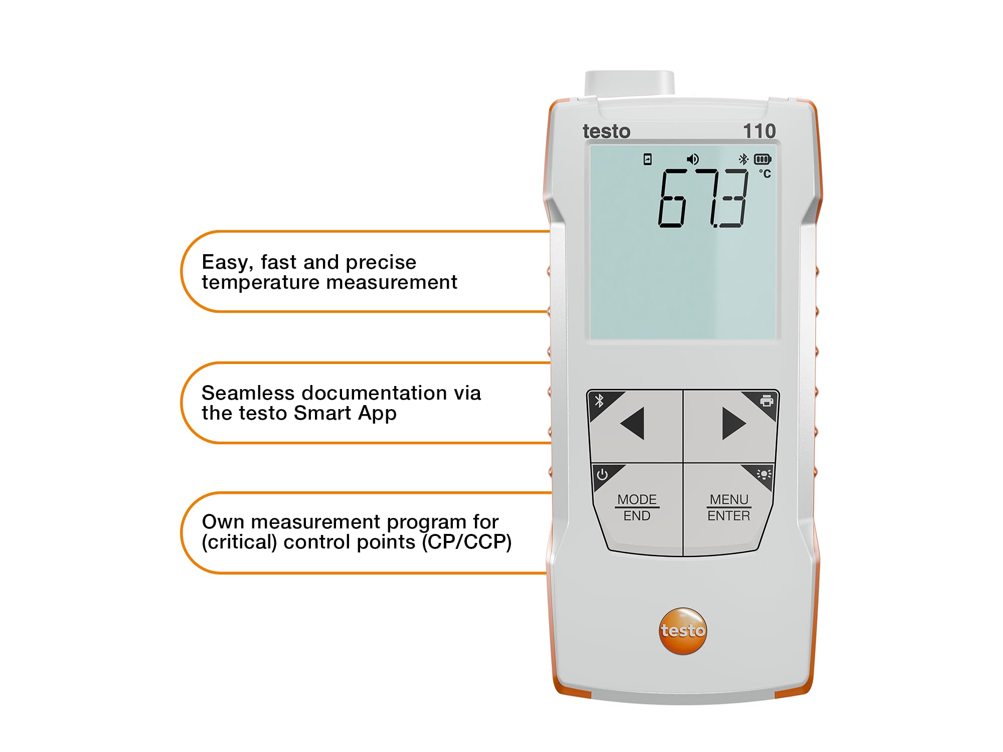 testo 0563 0112 Temperatur-Messgerät Messbereich Temperatur -50 bis 150 °C HACCP-konform