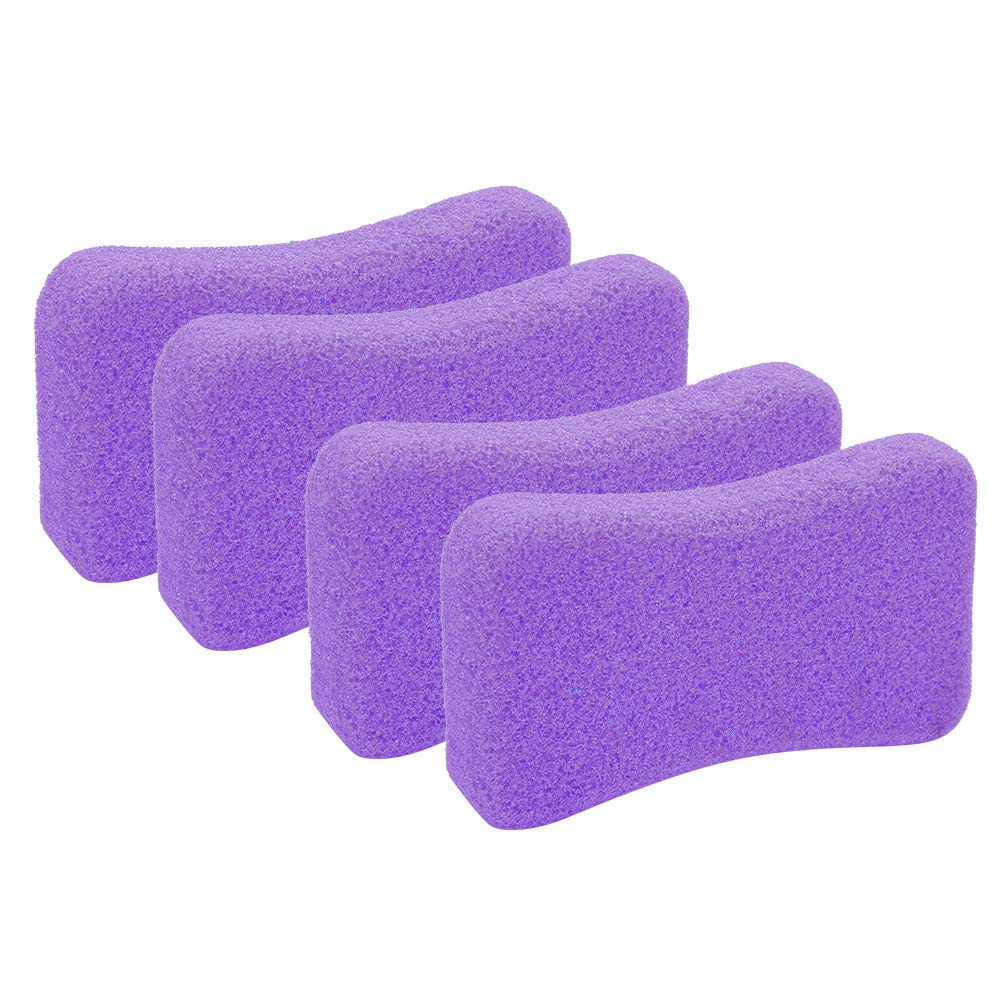 Piedi Pietra pomice - 4 pezzi Cura dei piedi Callus Pietra esfoliante Piedi Pelle dura Rimuovi pedicure Scrubber(Viola)