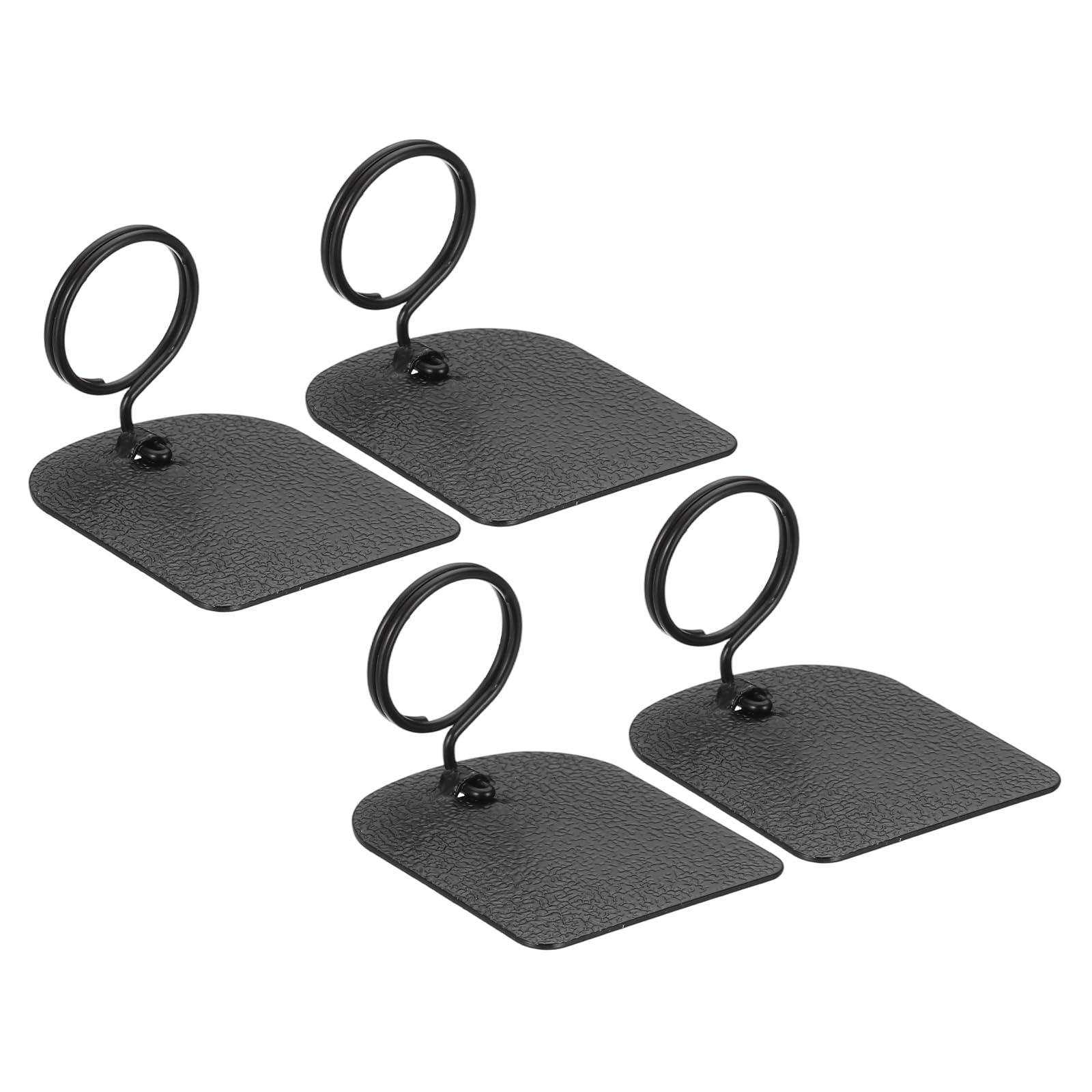 PATIKIL Metal Price Tag Holder 2 cm, 6 Pcs Sign Clips, Clip-On Label Tag Clip Sign Holder Stand Loop Rectangle Design for Retail Store Supermarket Bakery Home Office Display, Black — image 1