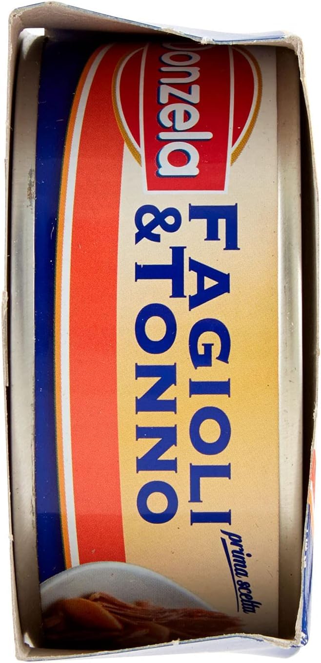 Italian Gourmet Donzela Fagioli e Tonno, Weiße Bohnen mit Thunfisch, 26% Thunfisch, 12 x 2 x 160 g+ Italian Gourmet Polpa 400gr
