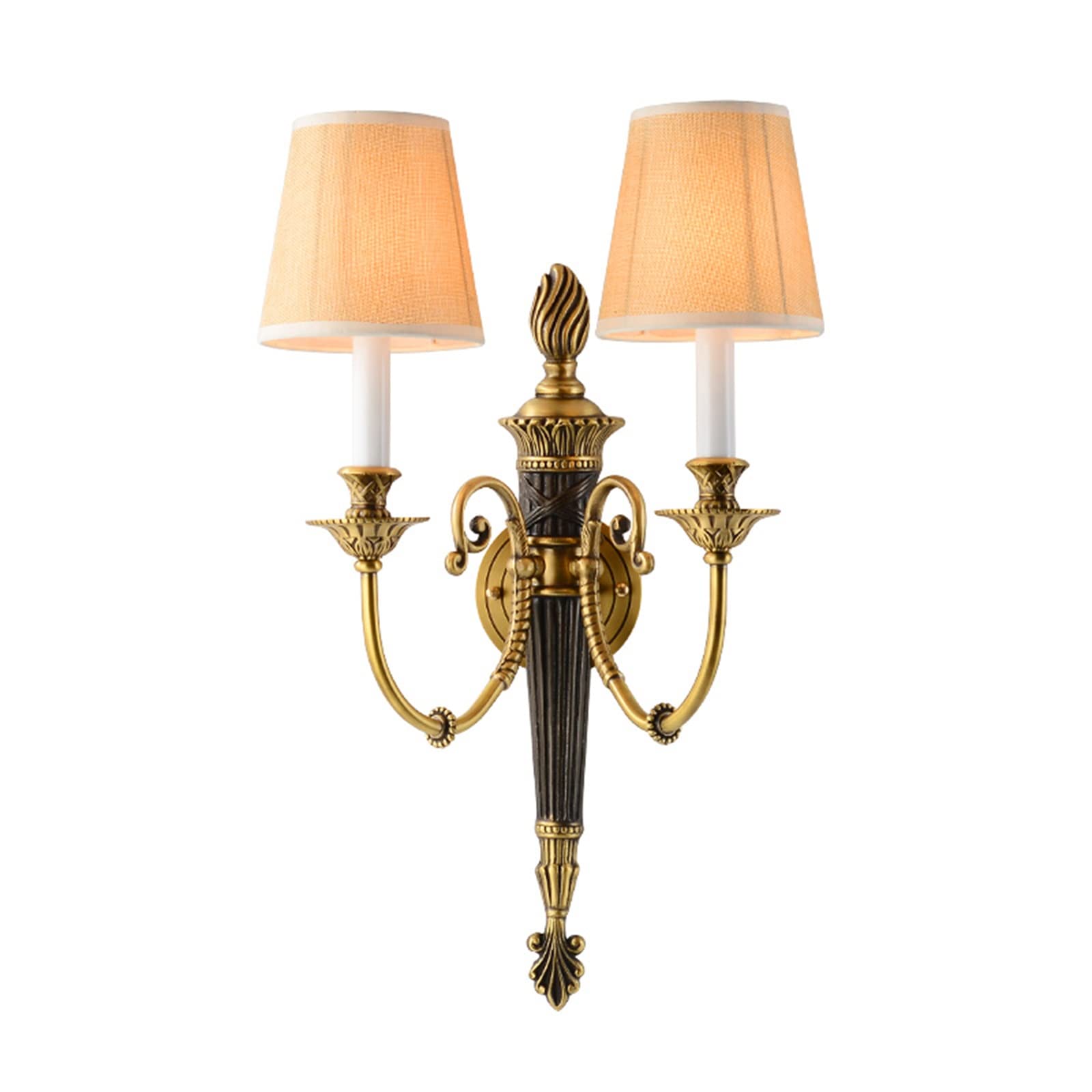 ZENY896V Bedroom All Copper Wall Lamp, Bedroom Bedside, and Manual in the Corridor of the Study Wall Sconce