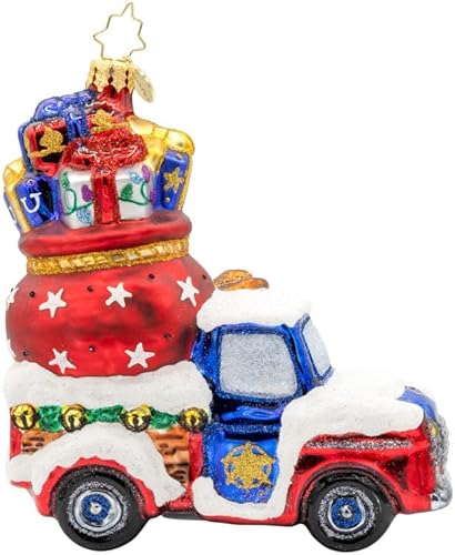 Miniatura 8 de Christopher Radko Adorno decorativo de cristal europeo hecho a mano, amigo helado y Big Ben