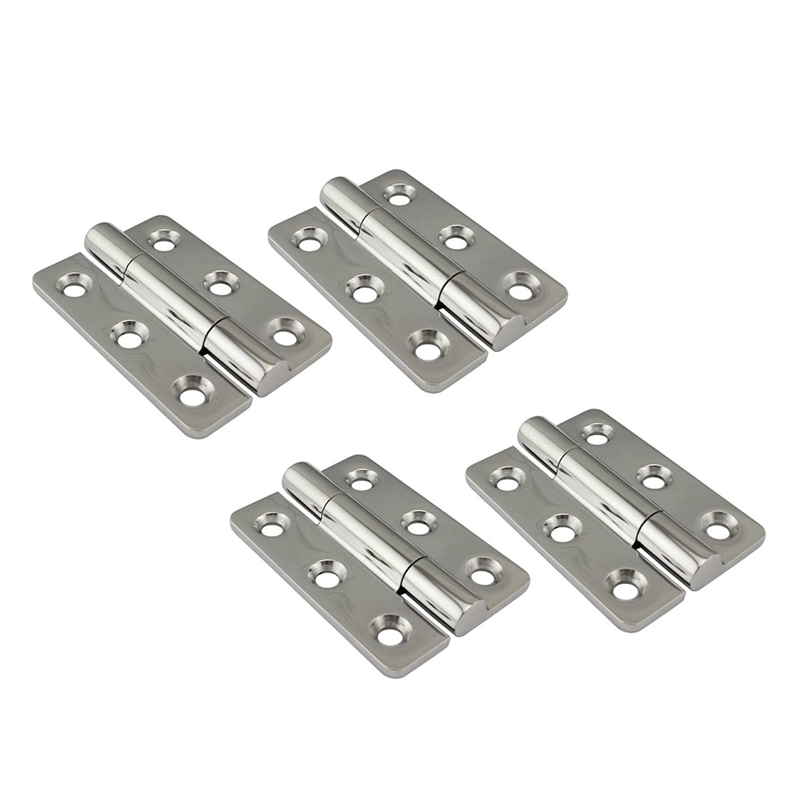 Shundeed One Color 4Pcs 120Mm Stainless Steel 304 Hinges Marine Boat Hardware Mirror Polish Door Hinge For Home, Architecture, Boat Cabin, Windows, Cabinets
