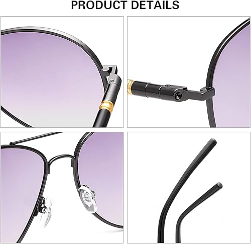 Miniatura 7 de YIMI Paquete de 2 lentes de lectura bifocales invisibles, lentes de sol con bisagra de resorte, protección UV, lectores solares anti luz azul