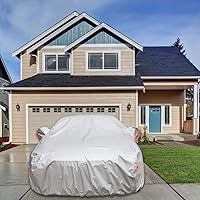 Vista 6 de Morhept - Funda impermeable para automóvil para todo tipo de clima, 6 capas, universal, resistente a los arañazos, protección UV, para autos tipo