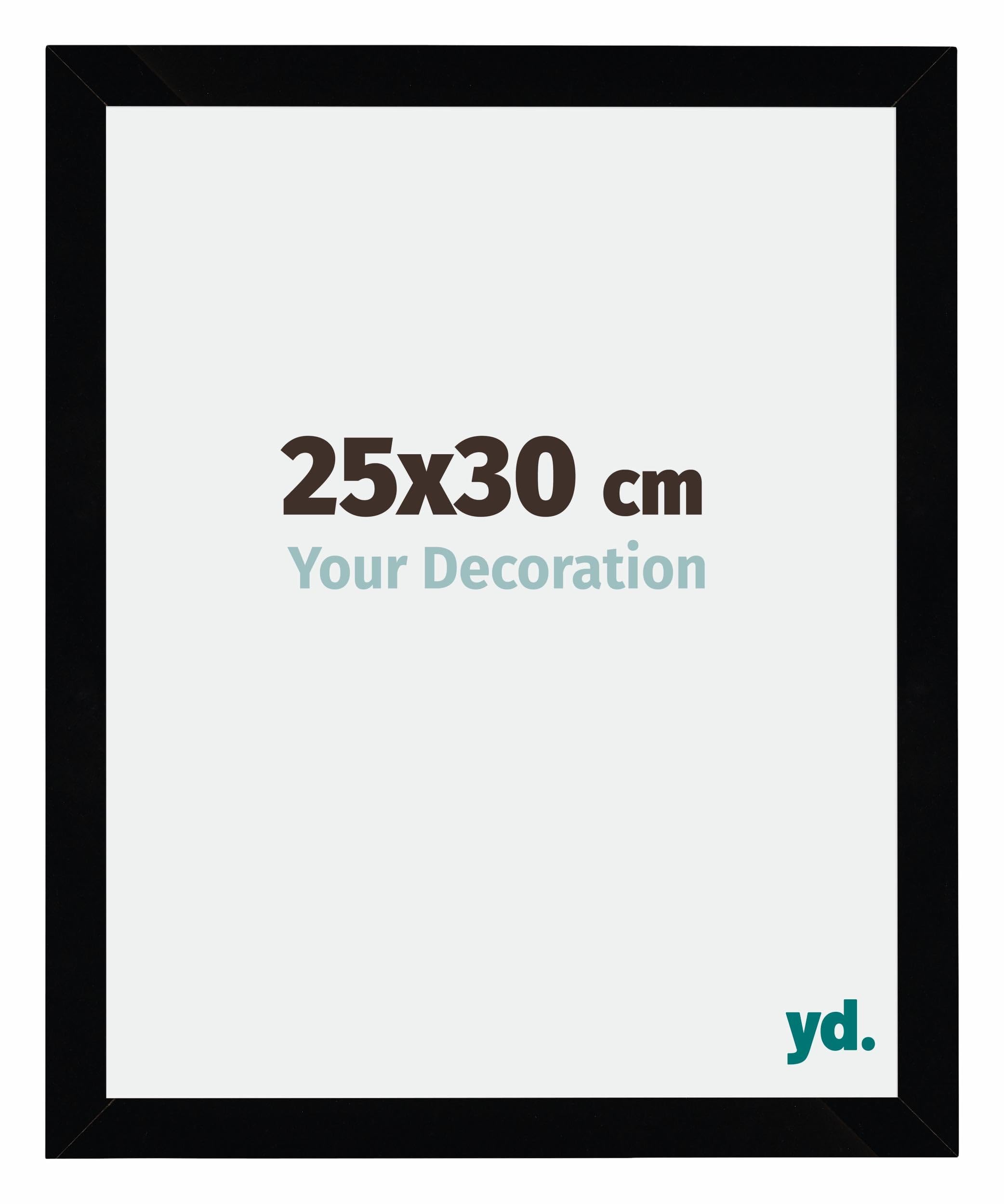 Your Decoration - Picture Frame 25x30 cm - Black High Gloss - Decorative Wall Frame in MDF with Antireflection - Frame 25x30 - Mura — image 1