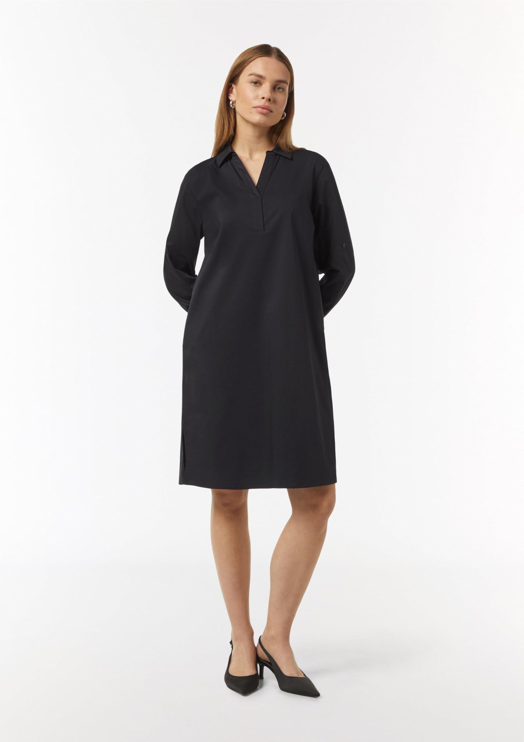 Comma Businesskleid mit umschlagbarem Ärmel