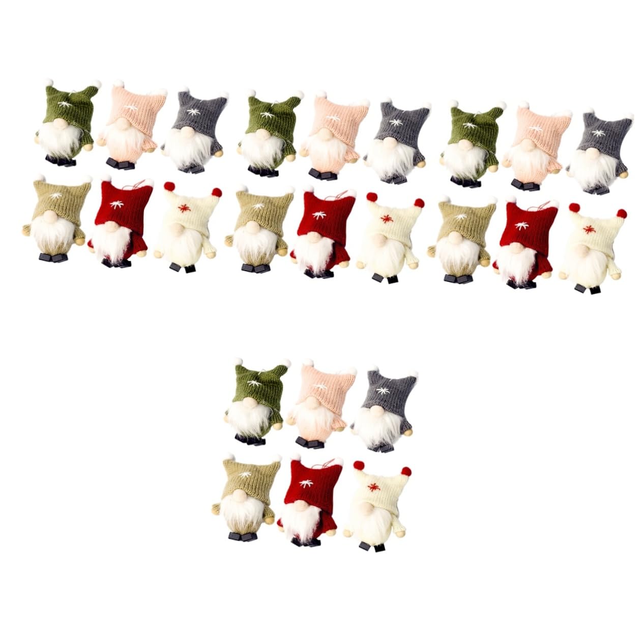 Amosfun STK Krippenschmuck Weihnachten Skandinavisch Weihnachtsmann Dekoration Verzierung Gefüllte Weihnachtswichtel Weihnachtszwerge Schwedische Tomte Ornament Nordisch Kunsthandwerk