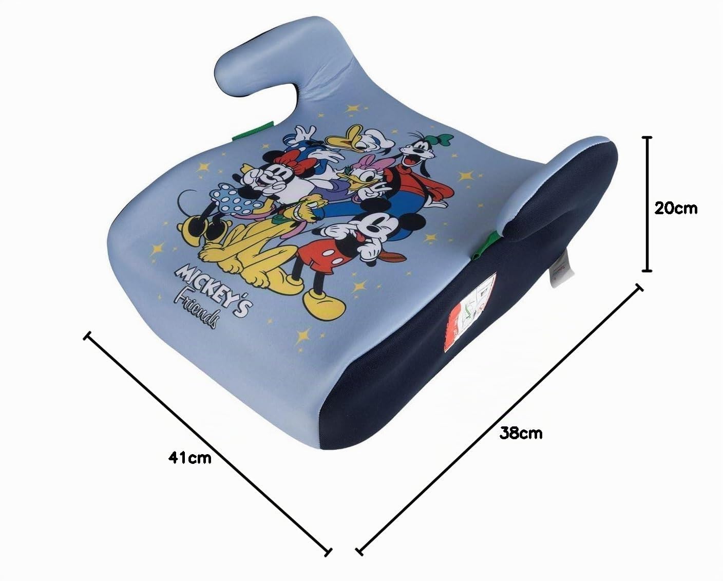 Siège De Voiture Mickey And Friends I-Size ECE R129 Pour Enfant, 126 à 150 Cm, 22 à 36 Kg, 6 à 12 Ans, Groupe 3, Léger Et Facile à Transporter, Amovible Et Lavable
