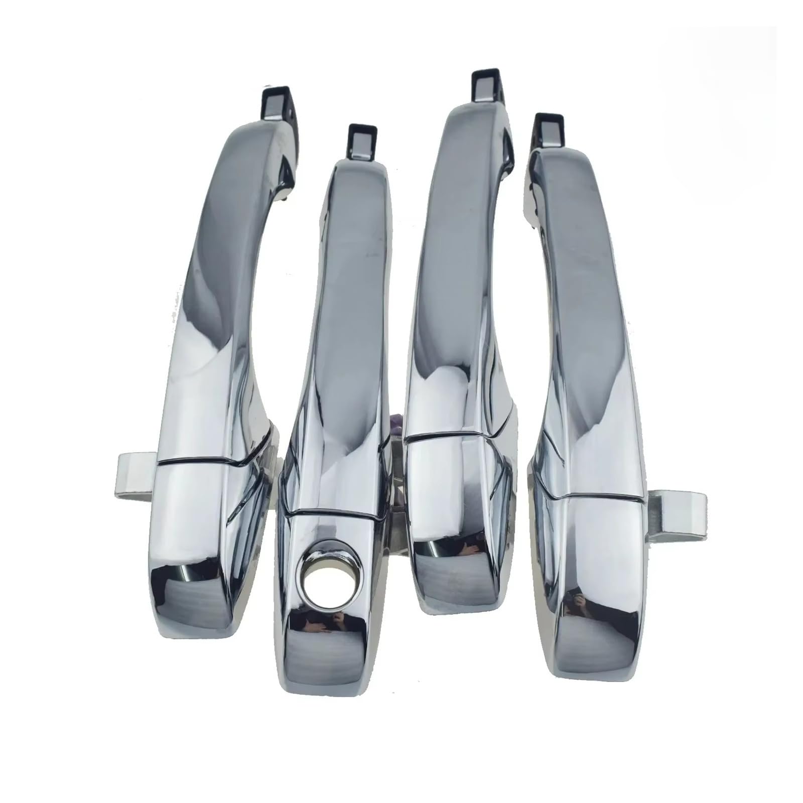 Aphkqost Car Door Handle Outer for Chrysler 300 for 300C 2005 2006-2010 for Magnum for Charger 4PCS Set Chrome Outer Exterior Outside Door Handle 5065801AE