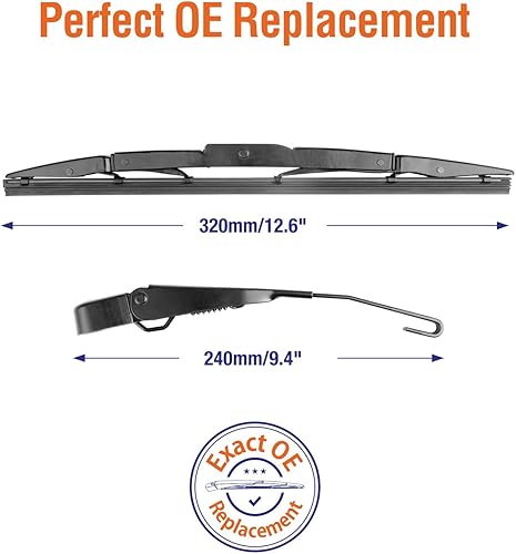 Miniatura 3 de Brazo de limpiaparabrisas trasero con aspas para Honda CRV 2016 2015 2014 2013 2012, limpiaparabrisas trasero original 76720-T0A-003 10+13+13