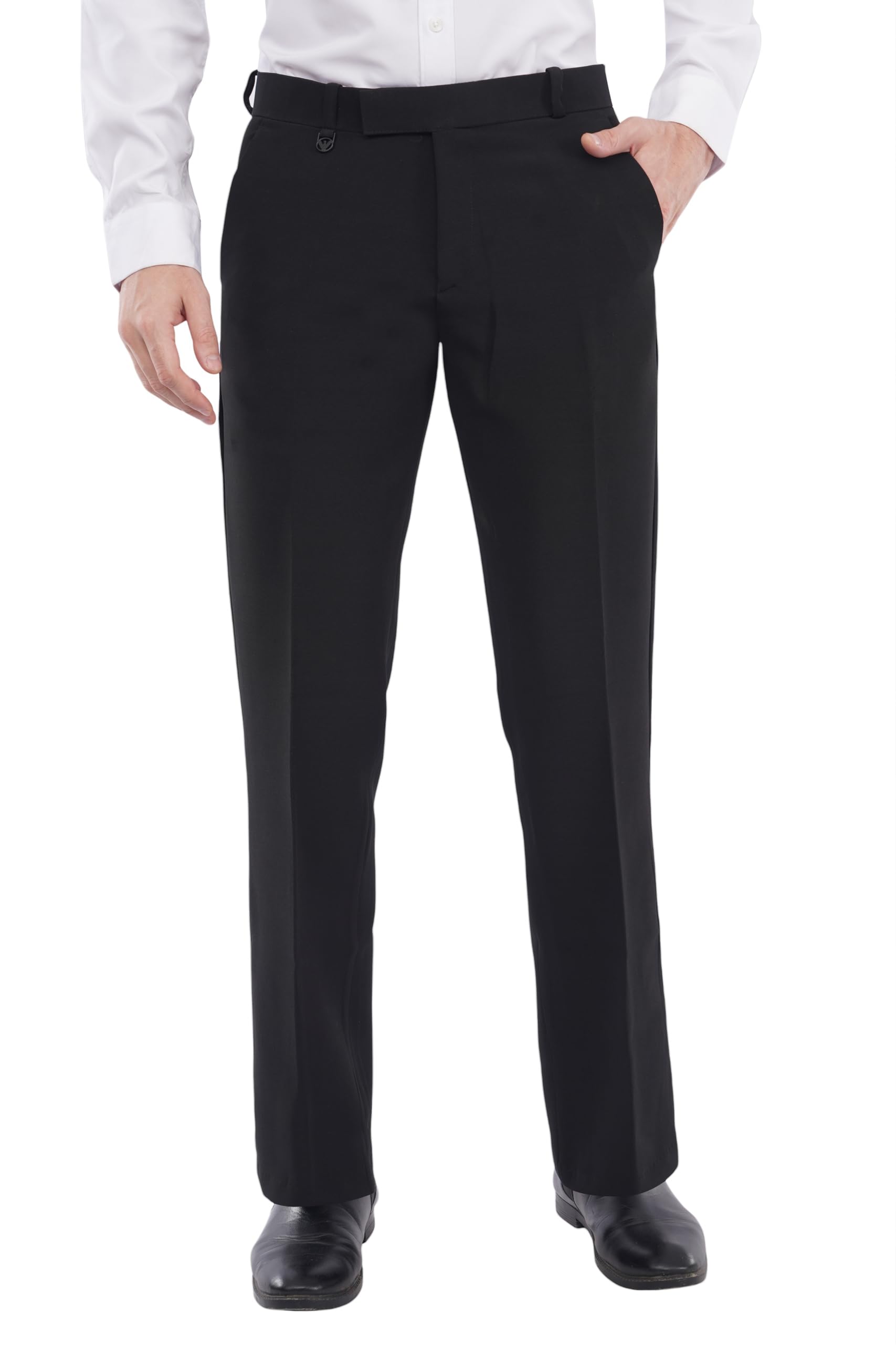 retrowave Men's Boot-Cut Formal Pants Lachka Fabric Soft & Comfortable Flare Trousers Office & Casual Use-picture-37