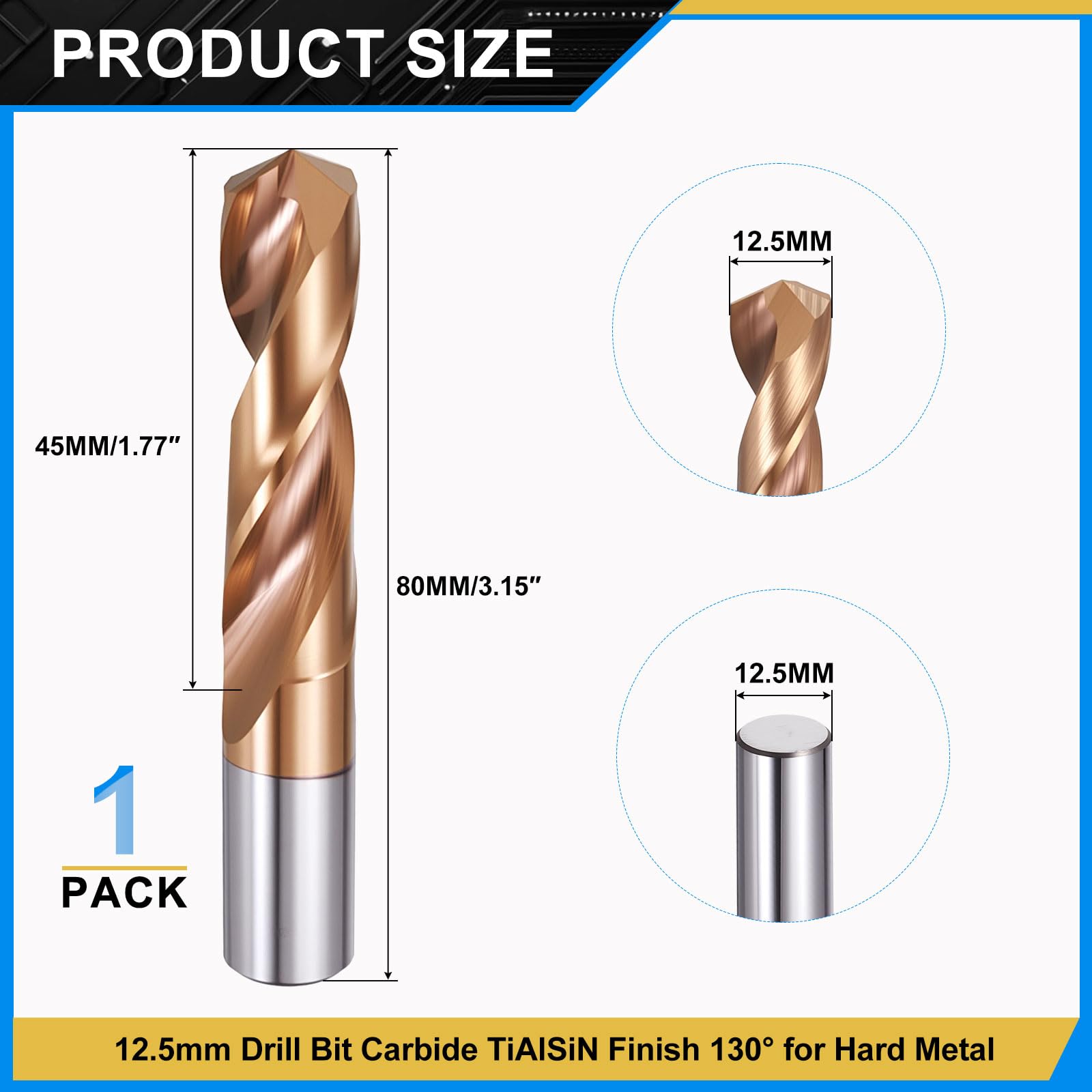 PATIKIL 12.5mm Drill Bit - Image 2