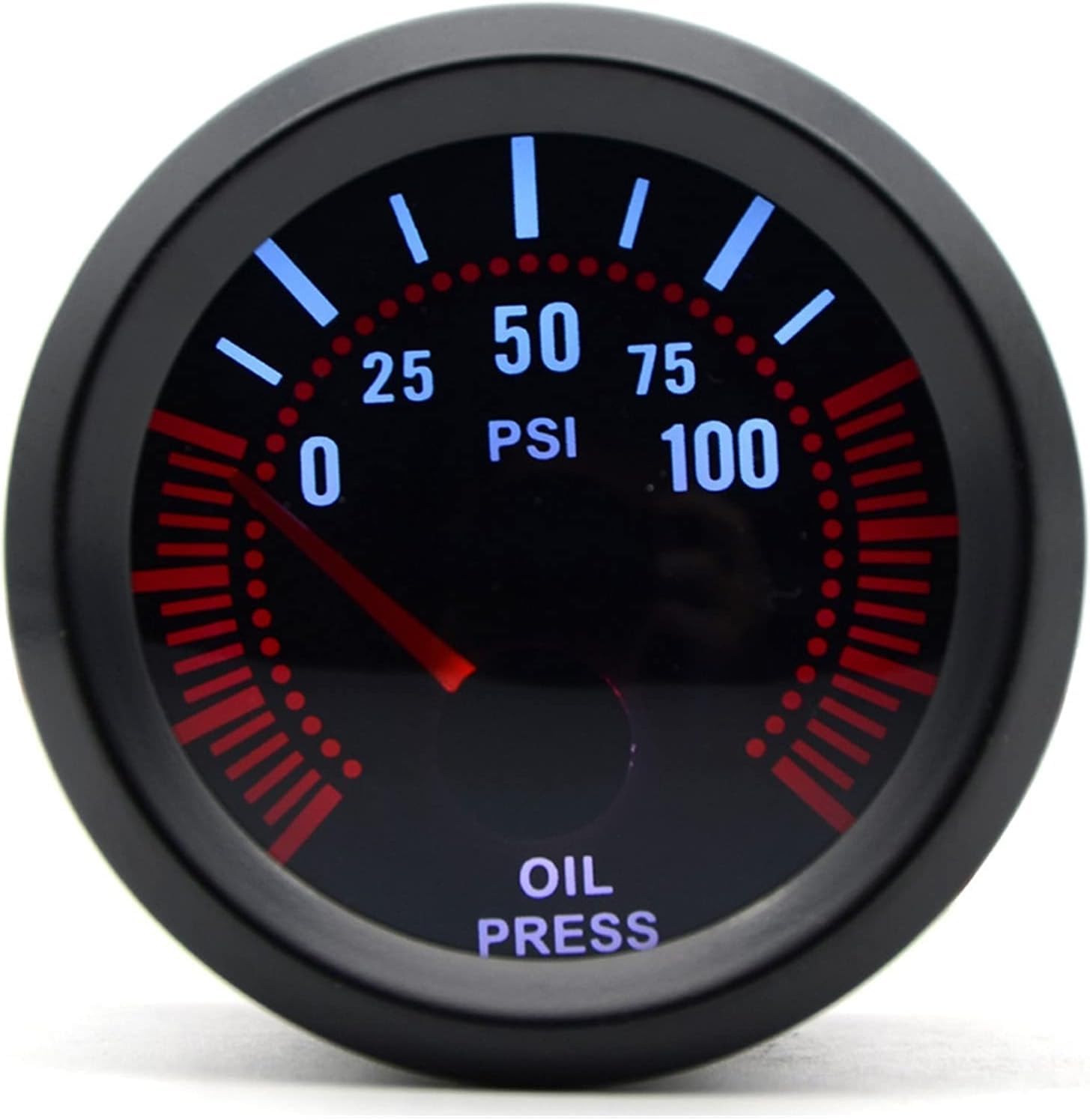 2 52mm Soczewka Dymna Wskaźnik Doładowania Bar Psi Podciśnienie Temperatura Wody Temperatura Oleju Ciśnienie Oleju Woltomierz Obrotomierz Rpm Wskaźnik Samochodowy + Podkł, Tachometer