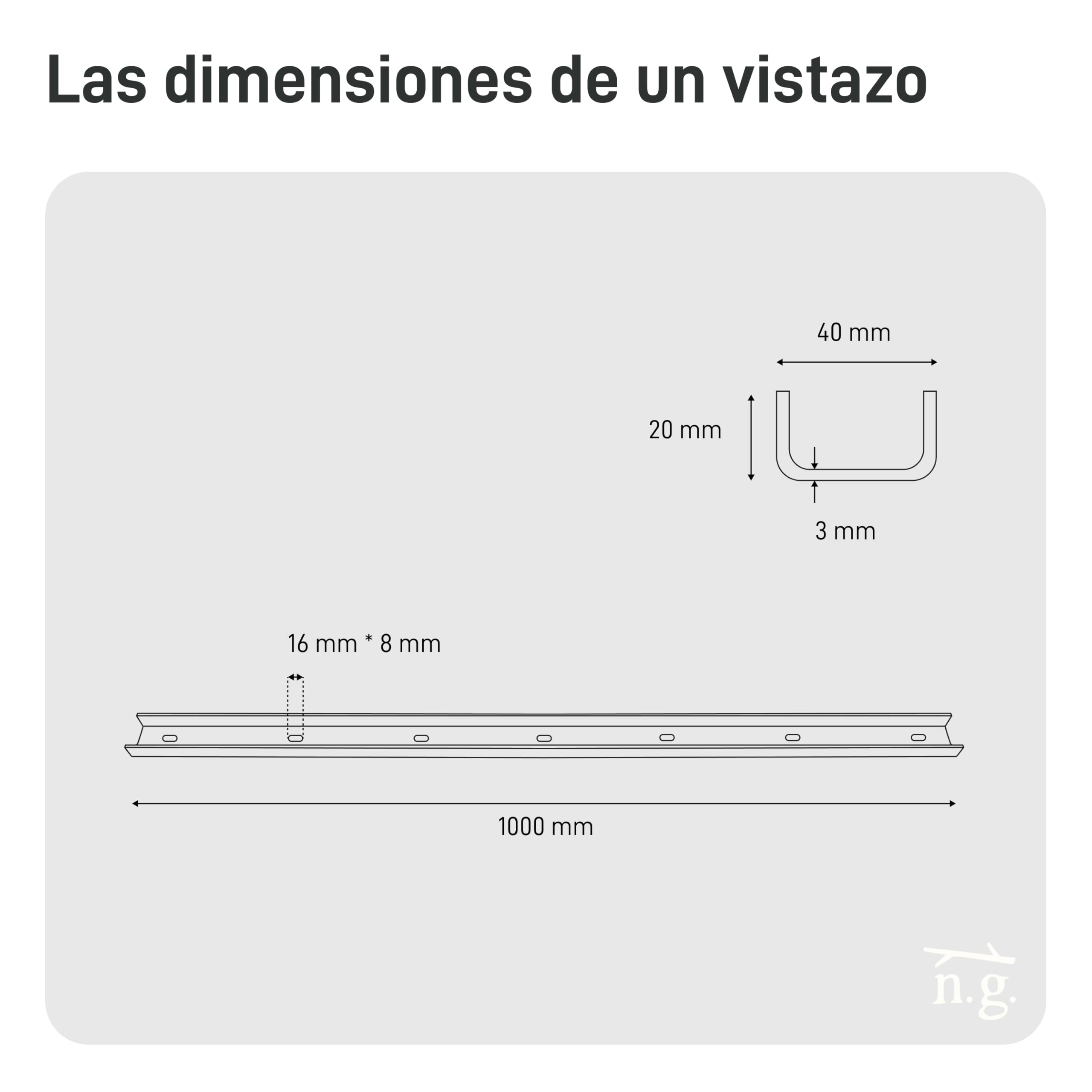 3 listones de rebaba en forma de U maciza para tableros de mesa, herrajes de mesa, base de apoyo, perfil de refuerzo, perfil en U, travesaños, perfil de refuerzo, perfil de ranura (100 cm de longitud