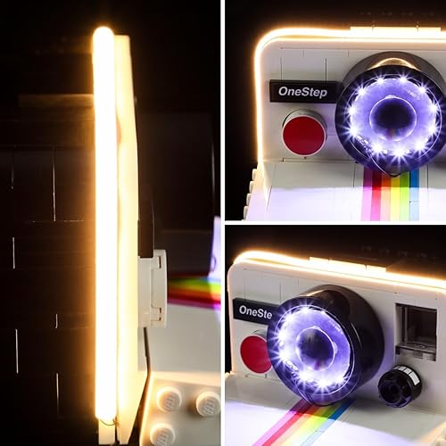 Miniatura 5 de Lightailing Luz para cámara Lego- 21345 Polaroid OneStep SX-70 - Kit de iluminación LED compatible con el modelo de bloques de construcción Lego -