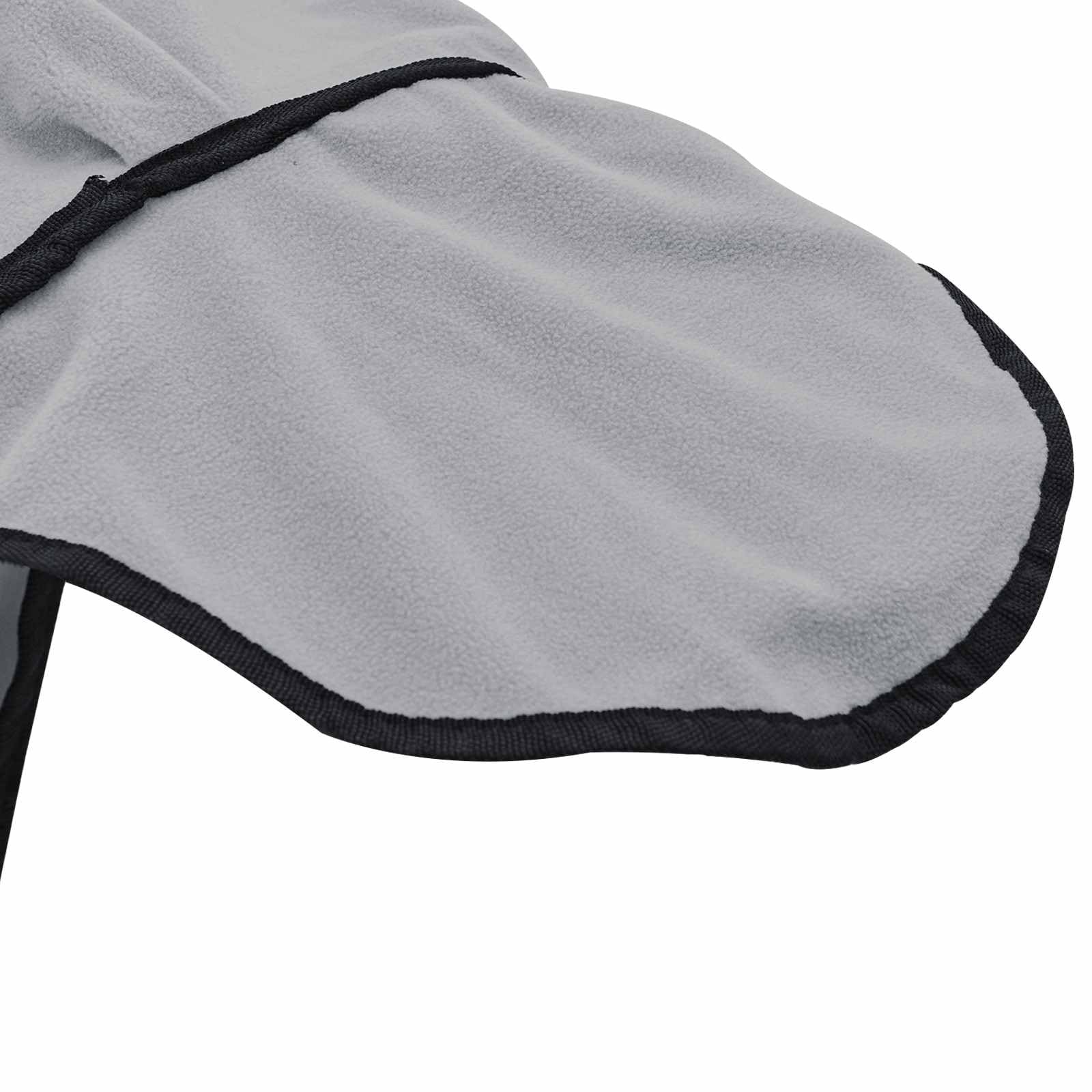 vidaXL Manta de caballo de poliéster gris claro y rosa, moderna, ecuestre, funda extraíble para caballo, capa cálida, funcional, elegante accesorio para exteriores