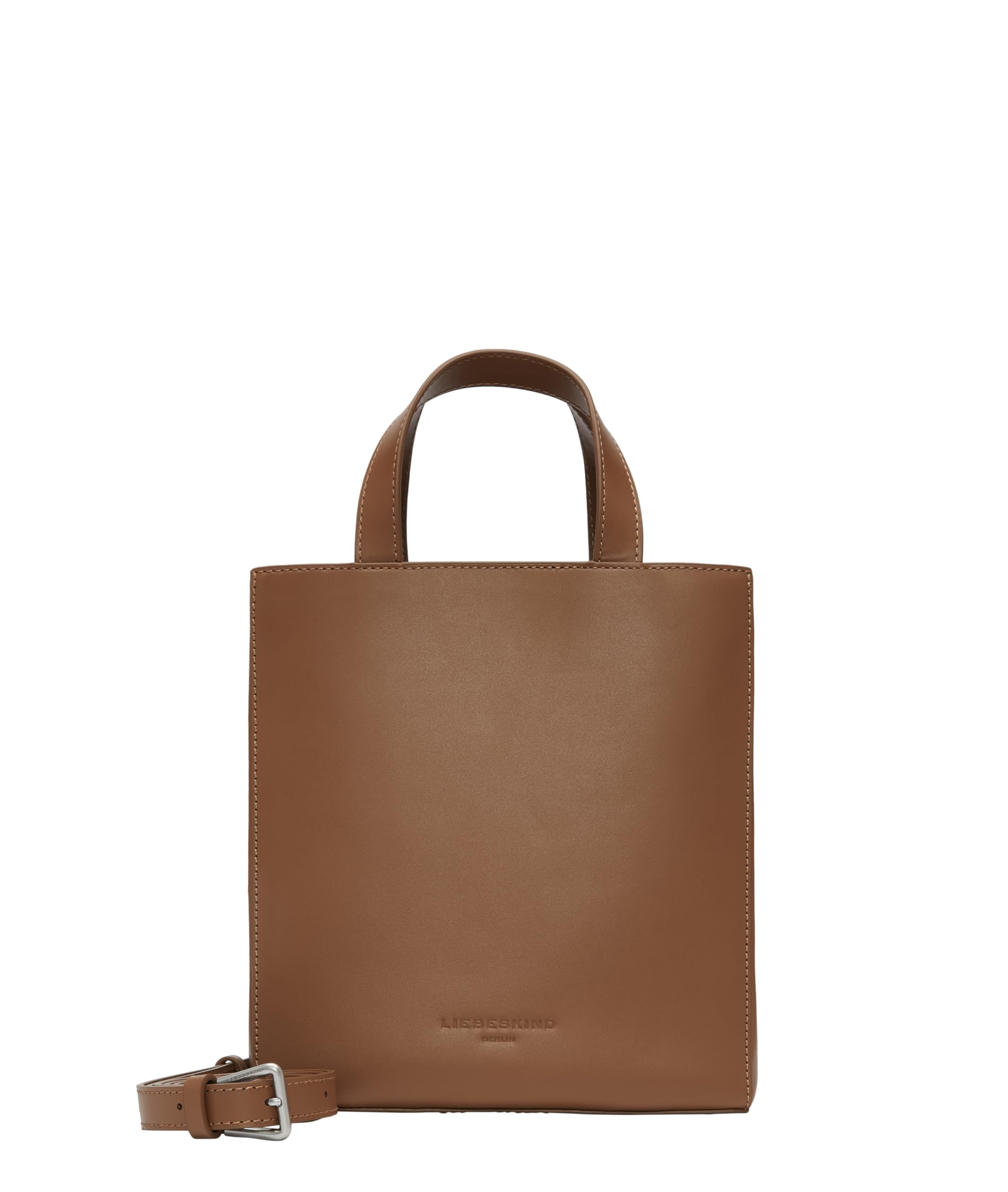Liebeskind Berlin Damen Tasche „Paper Bag Tote S“ I Cross-Body Tasche Damen aus Leder mit verstellbaren Schulterriemen I Damen-Schultertasche, großzügige Fächer mit Reißverschluss