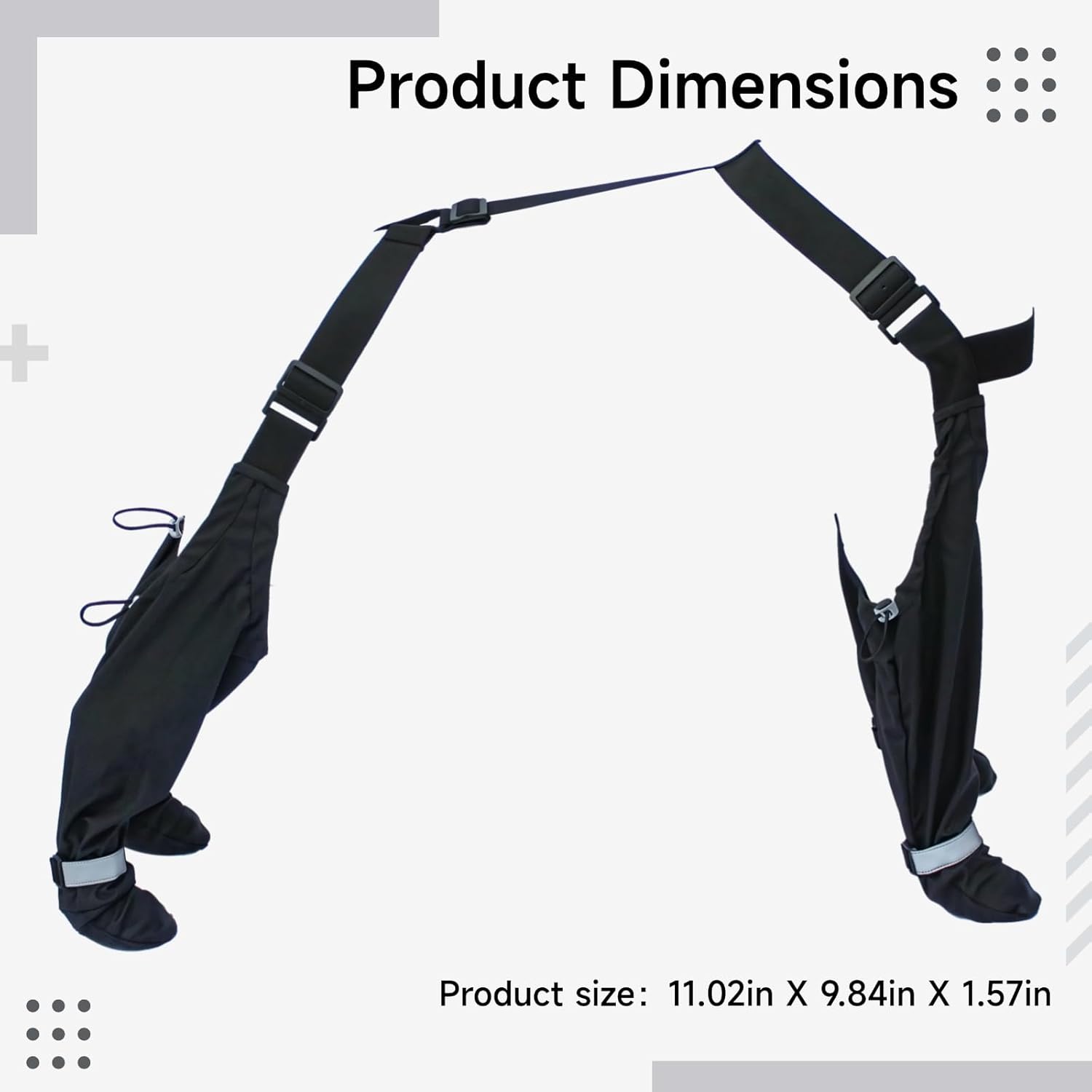 Large Dog Waterproof Boots with Suspenders, Reflective Adjustable Straps, Non-Slip Winter Paw Gear, Protects in Snow & Outdoors, Size M 3 61T+Wqf4aNL. AC SL1500