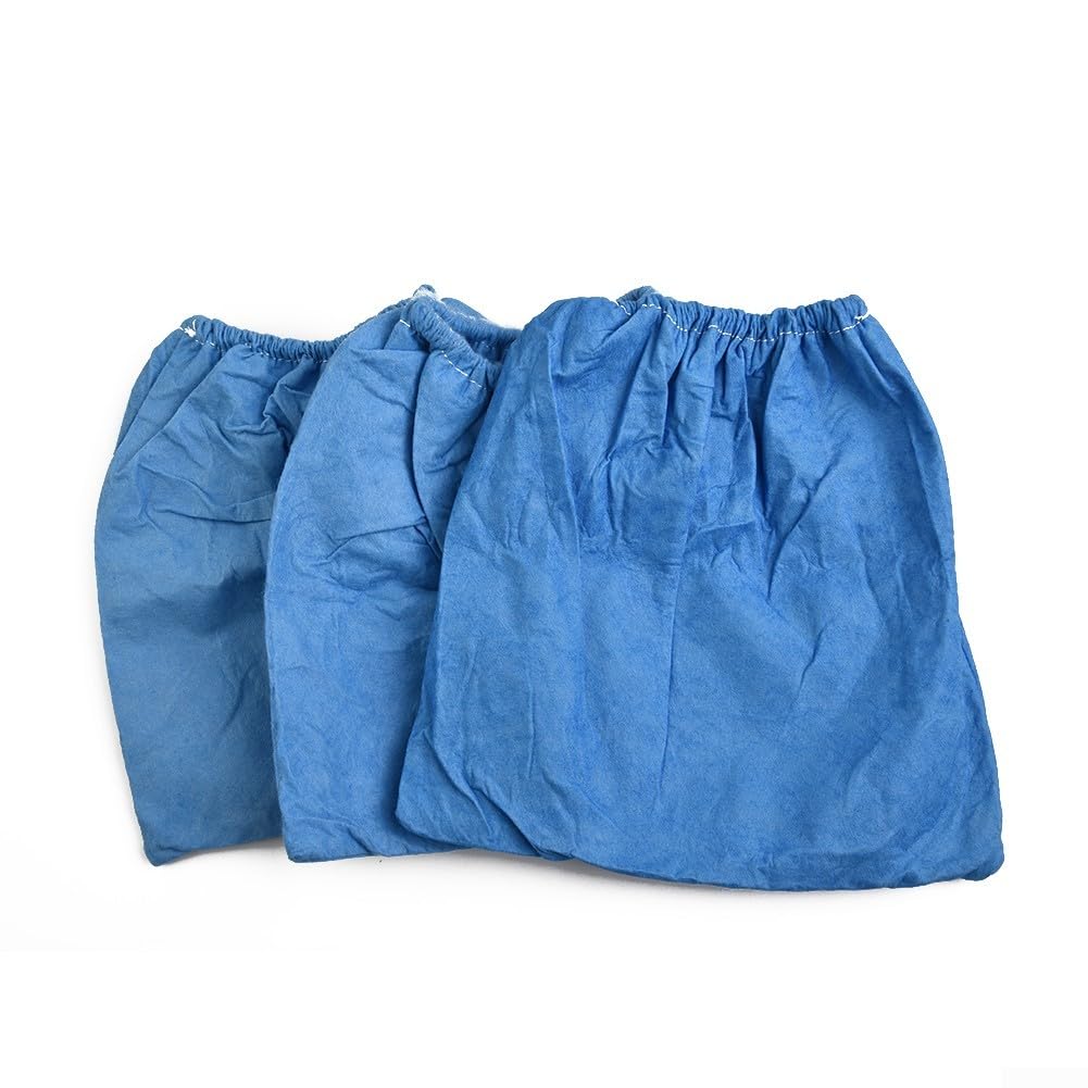 Vacuum Cleaner Cloth Filter Replacement for 16-30L Wet Dry Vacuum Models, Non-Woven Fabric Filter Bags Motor Protection Dust Collection Compatible with 950135, Pack of 3