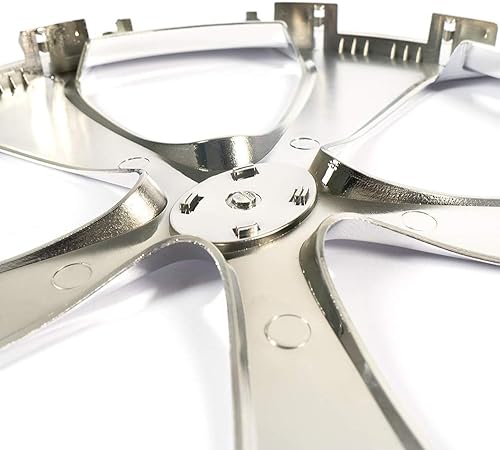 Vista 79 de GRAND ORANGE 4 tapas centrales de rueda cromadas para llantas de remolque de 3 1/4 pulgadas, 3.25 pulgadas, orificio central, rayado ligero Ajuste