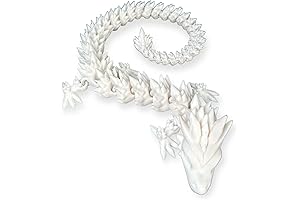 3D Printed 24in Articulated Crystal Dragon