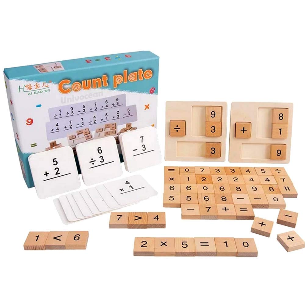 Univocean Math Calculation Learning Kit for Children - Kids Wooden Computation Study Box (B08WWVMLLF) Amazon Price History, Amazon Price Tracker