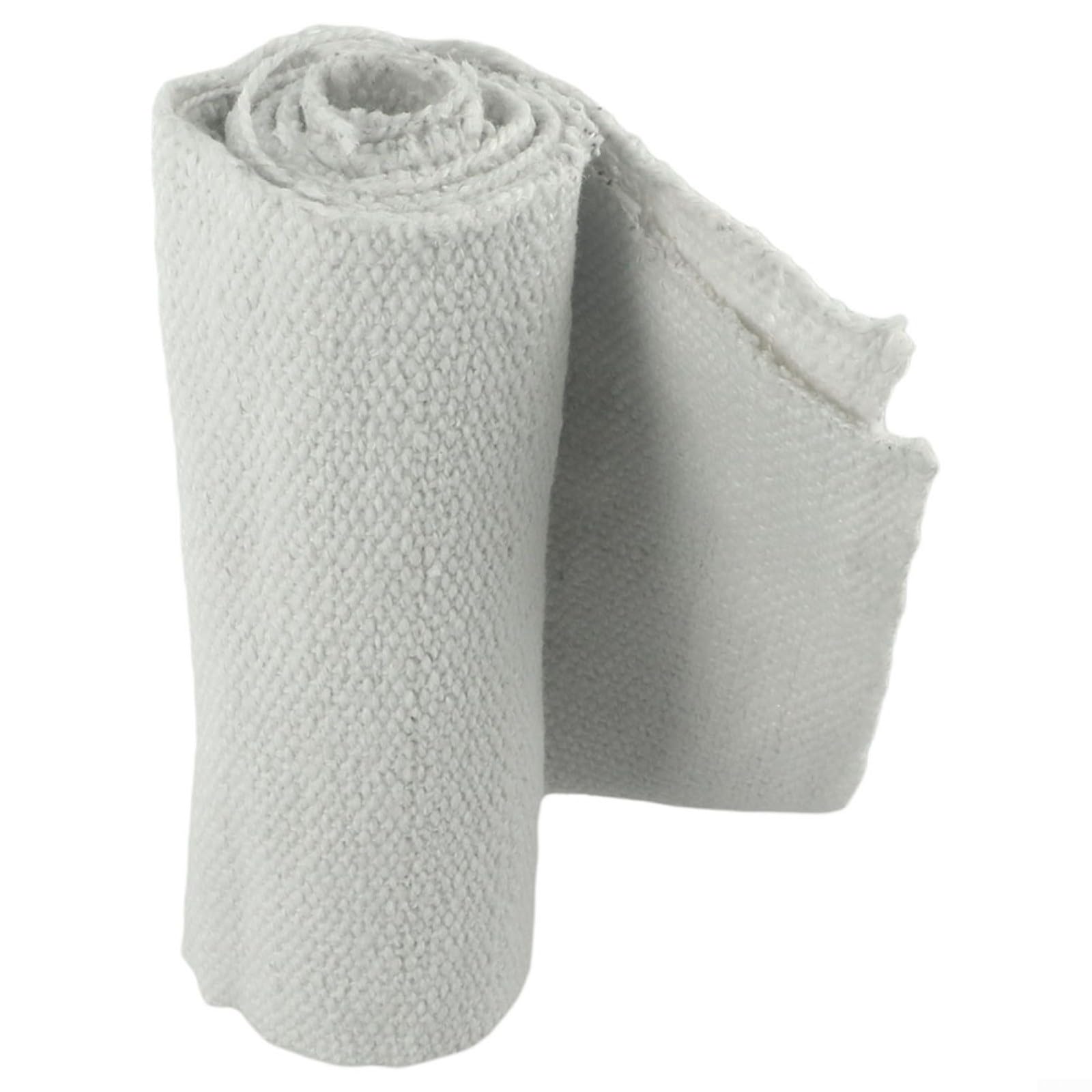 Tejido de fibra cerámica de alta temperatura, 2 mm, manta ignífuga, resistente a 1260 °C, tejido de porcelana, para puertas de horno, protección de trabajadores, color blanco (1 x 1 m)