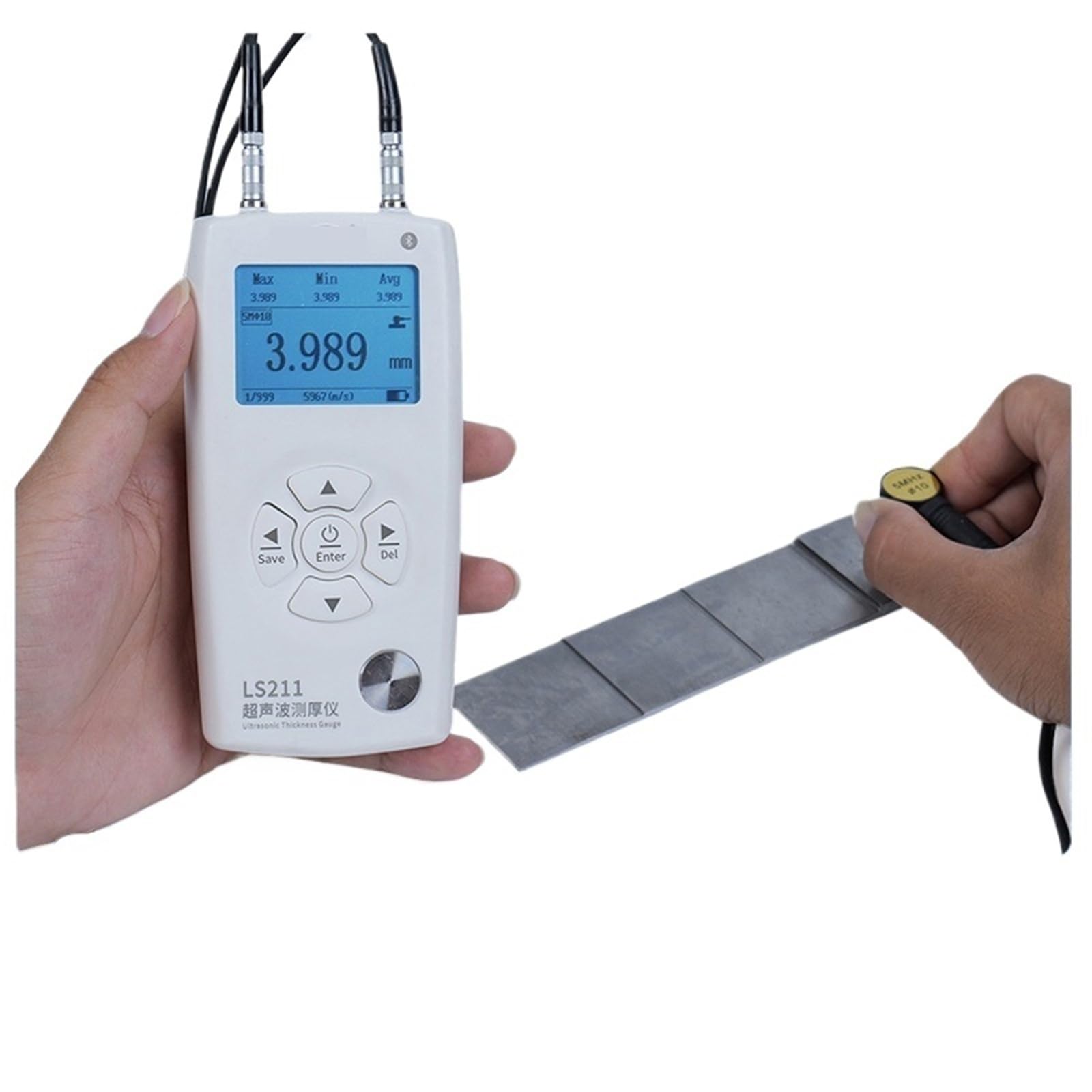 Thickness Gauge Ultrasonic Thickness Gauge Metal Plastic Ceramic s Measurement Device Tester