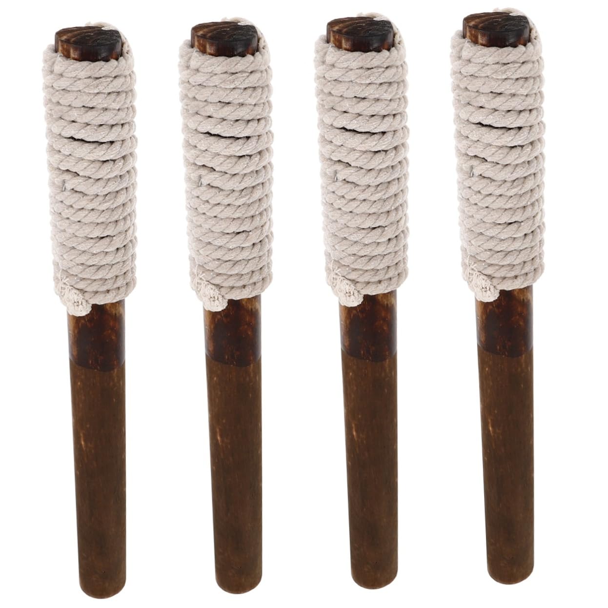 Torche Mariage 4 Pièces Torche Énergie Solaire Lampe à Huile De Jardin Lumières De Décoration Lumières De Jardin Solaire D'extérieur Lampes Solaires De Jardin Lampadaires Solaires Corde Brown