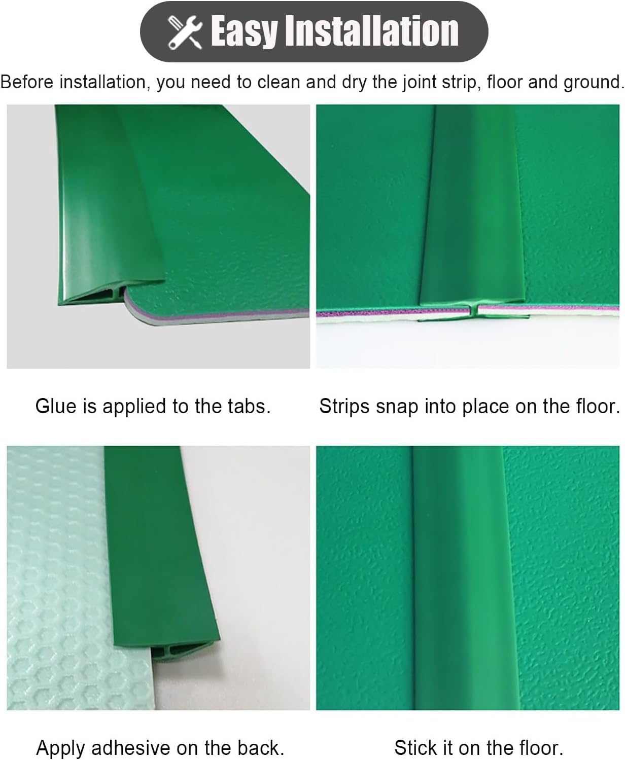 Threshold Strip，Flooring Transition Strip，Floor Transition Strip Flexible Flooring Gap Joining Strips PVC, Carpet & Floor Edging Trim Strip 1m Long, Threshold Transition Bar for Tile/Laminate/Vinyl,(R