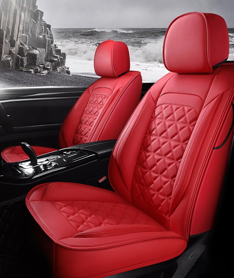 Coussin de protection de siège auto antidérapant rouge pour VW Jetta Hybrid
