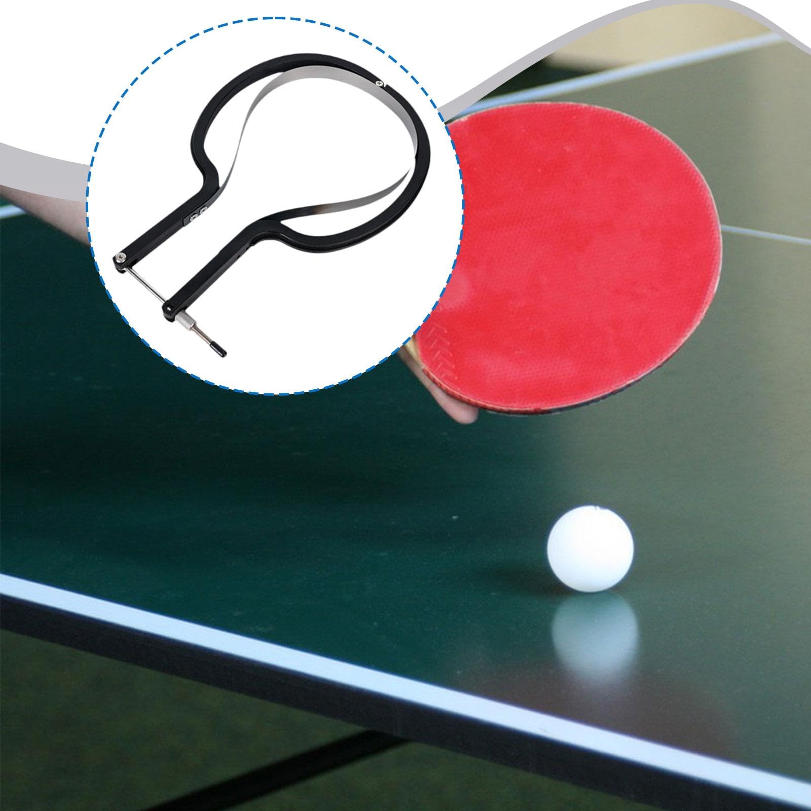 Kit de Cortador de Tenis de Mesa con Herramienta para Recortar, diseño de Cuchilla de Arco Ajustable y práctico, Accesorios para Cortador de