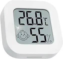 Termômetro higrômetro digital SWGG Higrômetro digital termômetro medidor de umidade interna Mini termômetro ambiente com de umidade e temperatura Medidor de umidade preciso para casa de