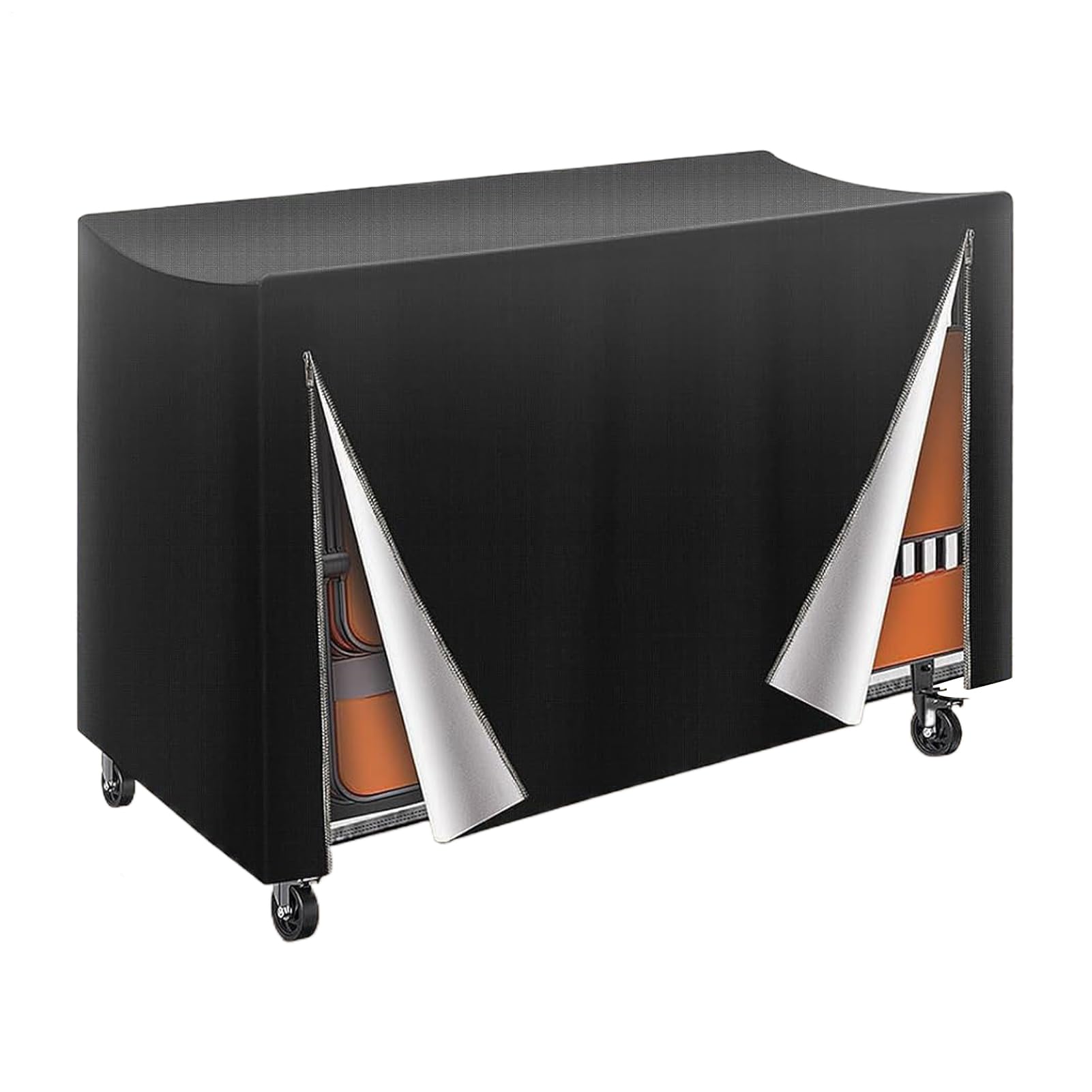 Funda plegable para silla, protector impermeable para interiores, 73 x 35 x 42 pulgadas, cubierta antipolvo 420D, para playa, camping, patio, jardín, picnic