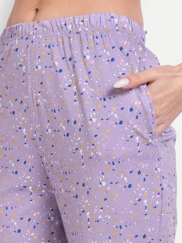 Image of Bedtime story Cotton Night Suit for Women Girls | Women's Cotton Printed Pant & Top Night Suit Set Pyjama Set Sleepwear Nightwear Nightdress Loungewear