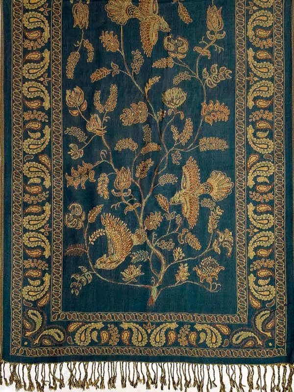 Achillea Reversible Festival Pashmina Rave Scarf, Shawls and Wraps for Evening Dress, Indian Scarves for Women - Image 5