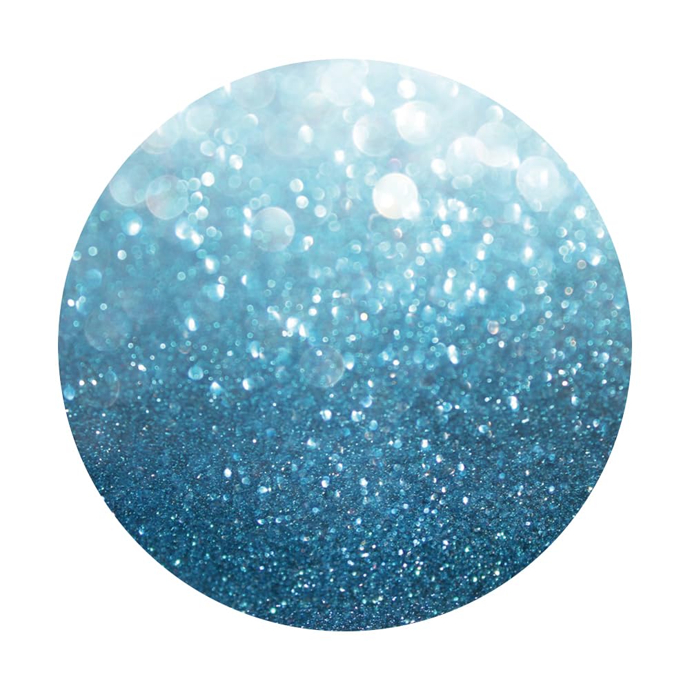 Sfondo Fotografico Tondo Turchese Glitter 150cm - Sfondo Stelle Per Matrimoni E Feste