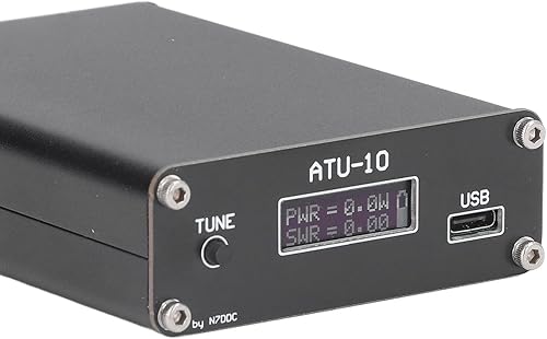 Miniatura 8 de ATU10 QRP Sintonizador automático de antena con conector BNC 0.91 pulgadas Sintonizador de radio con conexión estable