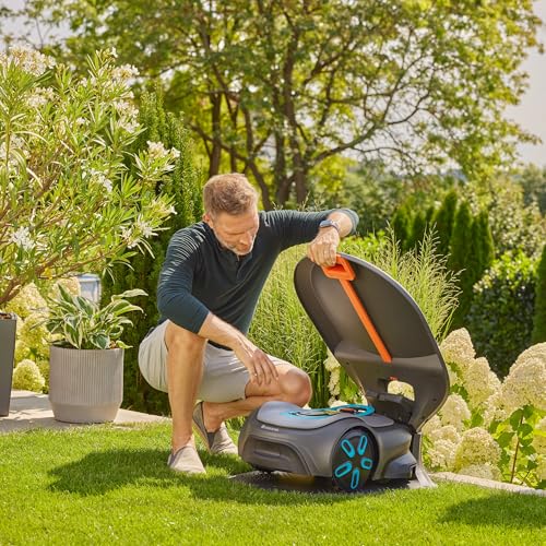 Garage pour Robot Tondeuse Gardena, Compatible avec Smart SILENO Pro, Max, Gratuit, Protection Contre Les intempéries, Facile à Installer, protège Contre l'usure (15025-20)